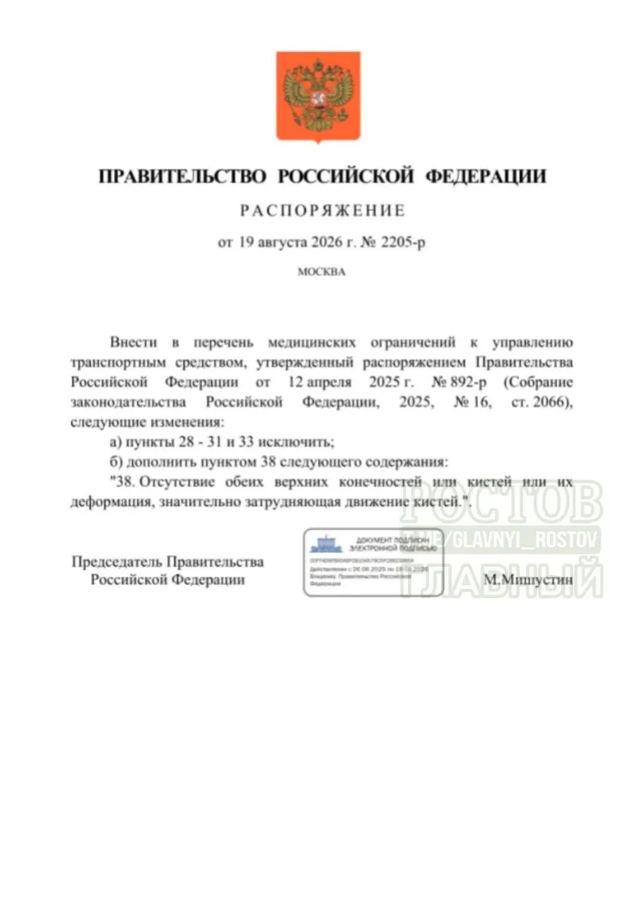 Минздрав разъяснил обновления в перечне медицинских противопоказаний к управлению транспортом; появились новые условия, учитывающие возможности людей с инвалидностью.