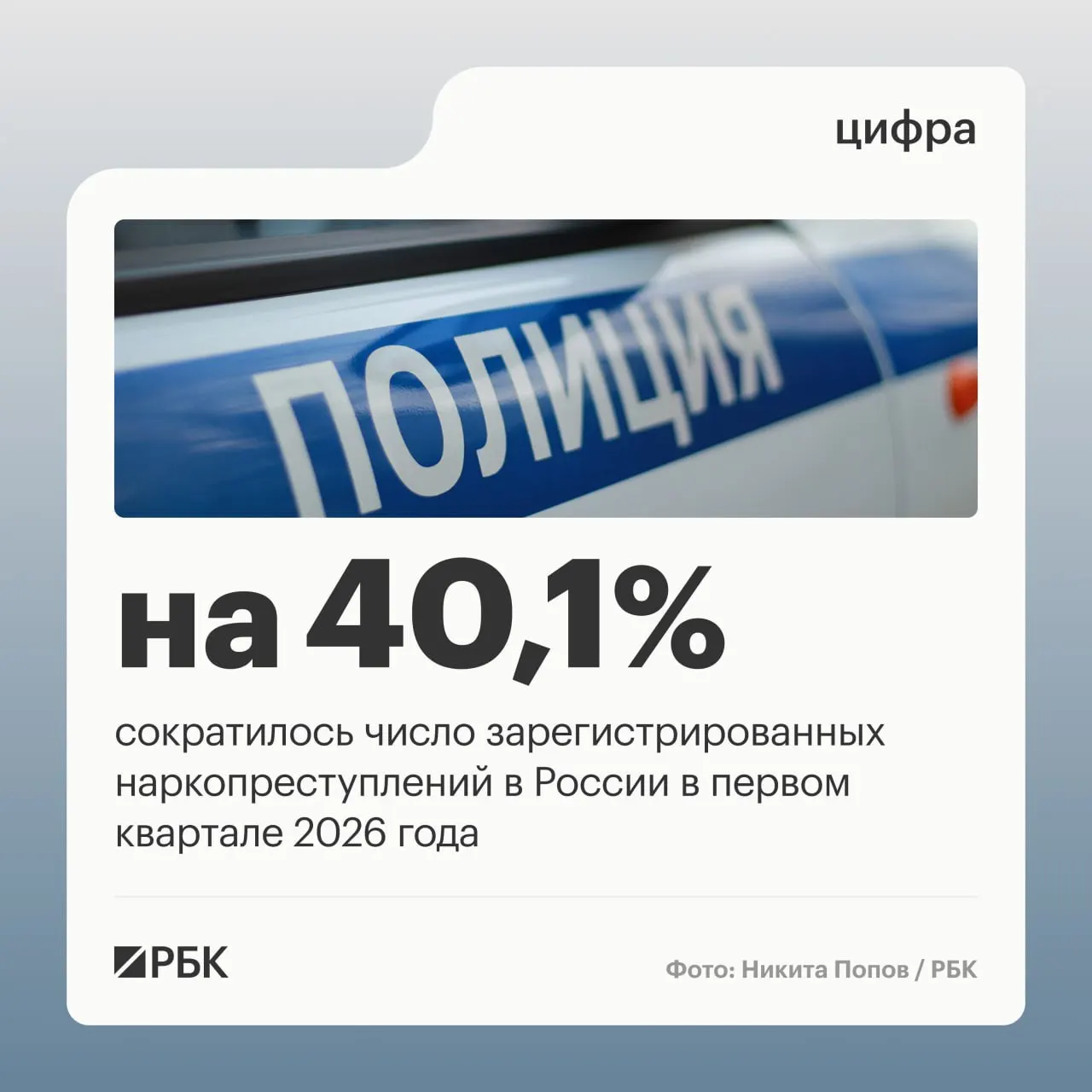 Аппарат Совета Безопасности сообщает, что в первом квартале доля наркопреступлений в общей структуре преступности упала с 12,8% до 9,2%; число эпизодов сократилось из‑за пересчёта, тогда как дела за сбыт выросли.